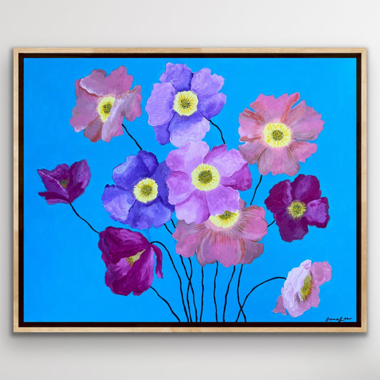 Poppies in the Blue